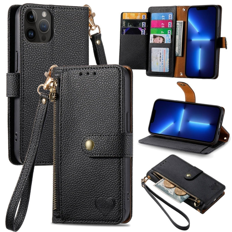Custodia in pelle con cordino per iPhone compatibili