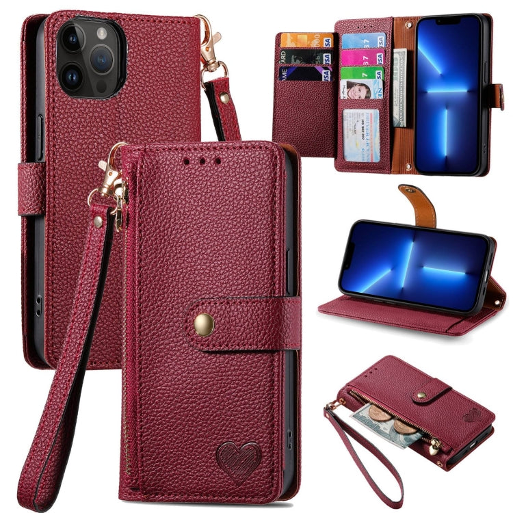 Custodia in pelle con cordino per iPhone compatibili