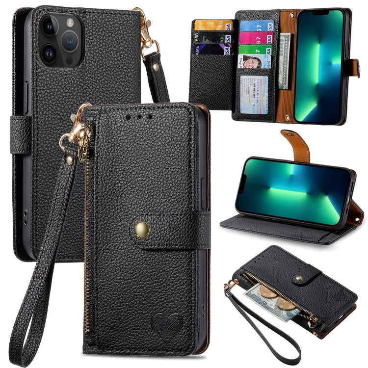 Custodia in pelle con cordino per iPhone compatibili