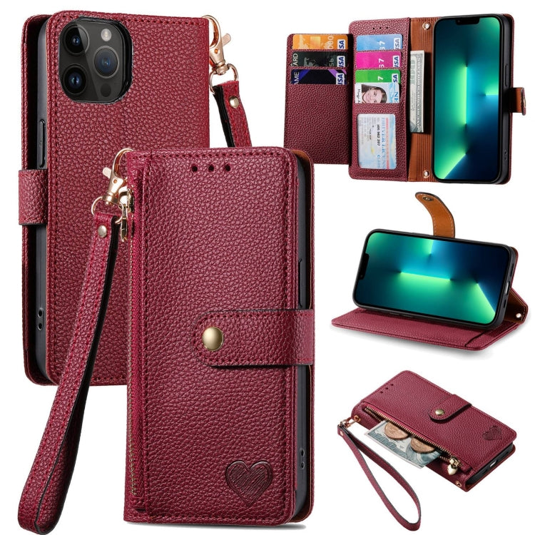Custodia in pelle con cordino per iPhone compatibili