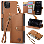 Custodia in pelle con cavalletto per iPhone 11, XR, XS Max