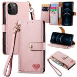 Custodia in pelle con cavalletto per iPhone 11, XR, XS Max