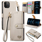 Custodia in pelle con cavalletto per iPhone 11, XR, XS Max