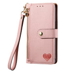 Custodia in pelle con cavalletto per iPhone compatibili