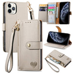 Custodia in pelle con cavalletto per iPhone 11, XR, XS Max