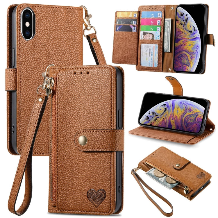 Custodia in pelle con cavalletto per iPhone compatibili