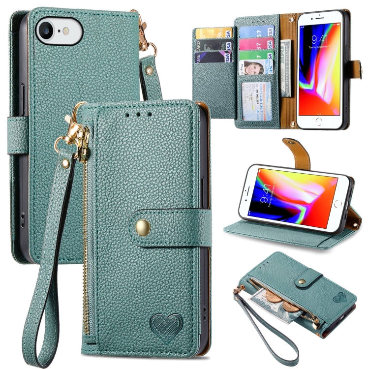 Custodia in pelle con cordino per iPhone compatibili