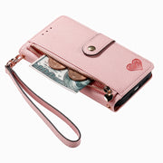 Custodia in pelle con cavalletto per iPhone