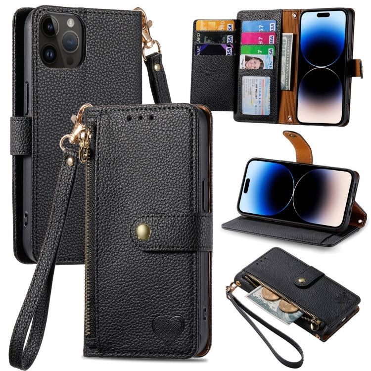 Custodia in pelle con cordino per iPhone 15 e 14