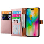 Custodia in pelle con cordino per iPhone 15 e 14