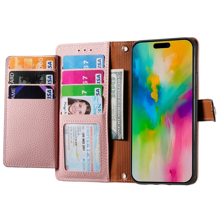 Custodia in pelle con cordino per iPhone 15 e 14