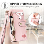 Custodia in pelle con cordino per iPhone 15 e 14