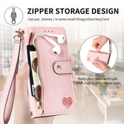 Custodia in pelle con cordino per iPhone 15 e 14
