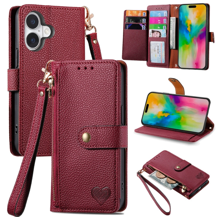 Custodia in pelle con cordino per iPhone 15 e 14