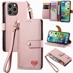 Custodia in pelle con cavalletto per iPhone 15 e 16