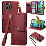Custodia in pelle con cavalletto per iPhone 15 e 16
