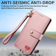Custodia in pelle con cordino per iPhone 16