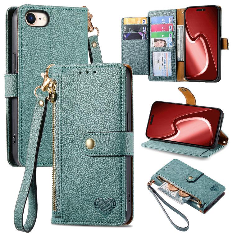 Custodia in pelle con cordino per iPhone 16