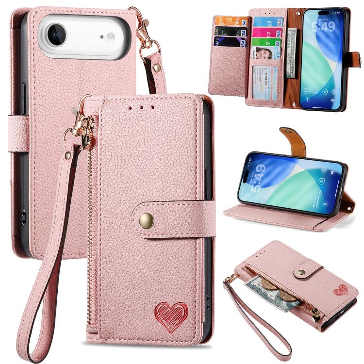 Custodia in pelle con cavalletto per iPhone 15 e 16