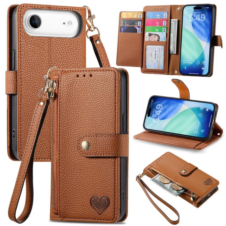 Custodia in pelle con cavalletto per iPhone 15 e 16