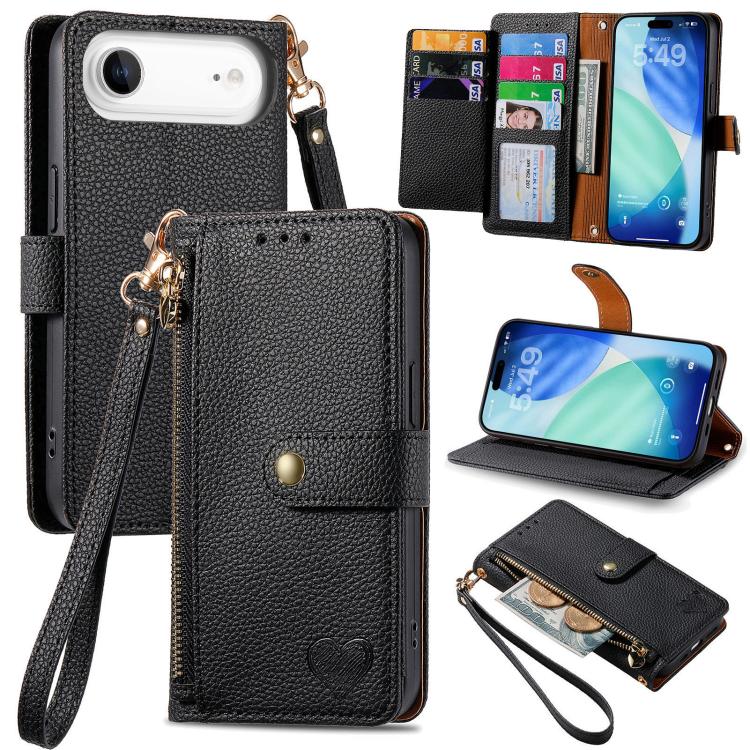 Custodia in pelle con cavalletto per iPhone 15 e 16