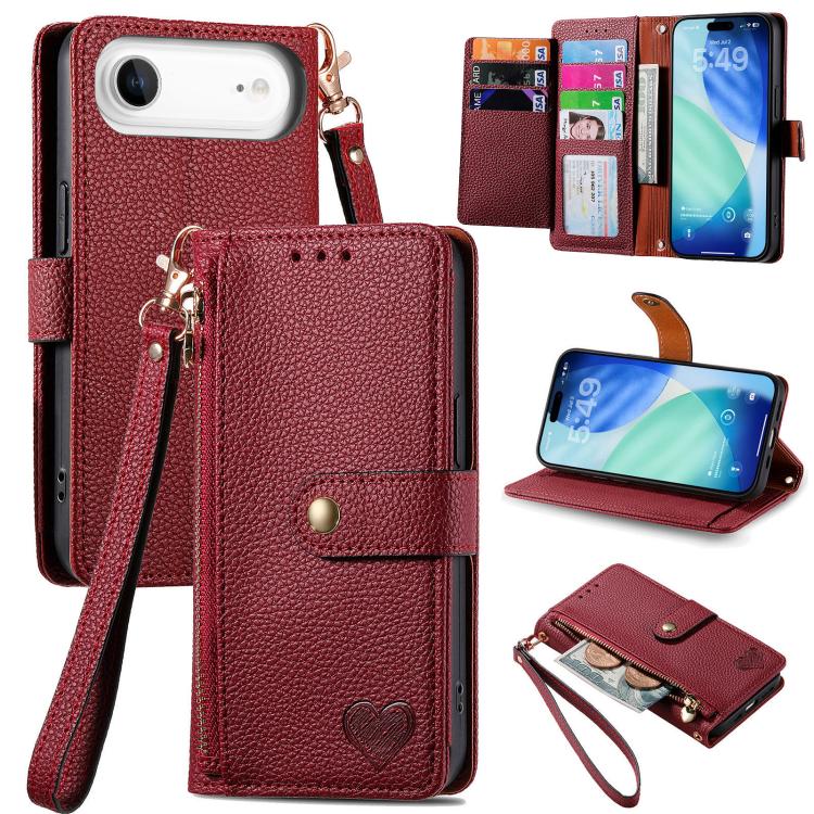 Custodia in pelle con cavalletto per iPhone 15 e 16