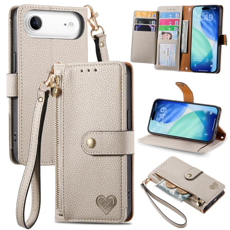 Custodia in pelle con cavalletto per iPhone 15 e 16