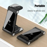 Stazione di ricarica wireless rapida 3 in 1 T8 pieghevole