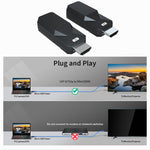 HDMI Extender 165ft Audio Video 1080P Over Cat5 Cat6 Cavo Ethernet Trasmissione del segnale senza perdita HDMI Adattatore di estensione a lunga distanza