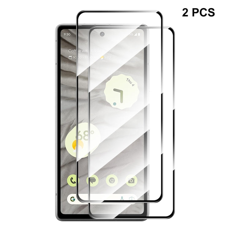 Per Google Pixel 7A ENKAY Full Glue Pellicola in vetro temperato ad alta alluminio-silicio, 1pc, 2pcs, 5pcs, 10pcs