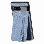 Custodia per telefono con cerniera verticale in fibra di carbonio, For Google Pixel 9 / 9 Pro, For Google Pixel 7a, For Google Pixel 7
