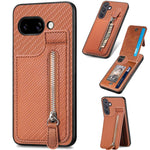 Custodia per telefono con cerniera verticale in fibra di carbonio, For Google Pixel 10 Pro XL, For Google Pixel 10 / 10 Pro, For Google Pixel 9a, For Google Pixel 9 Pro XL