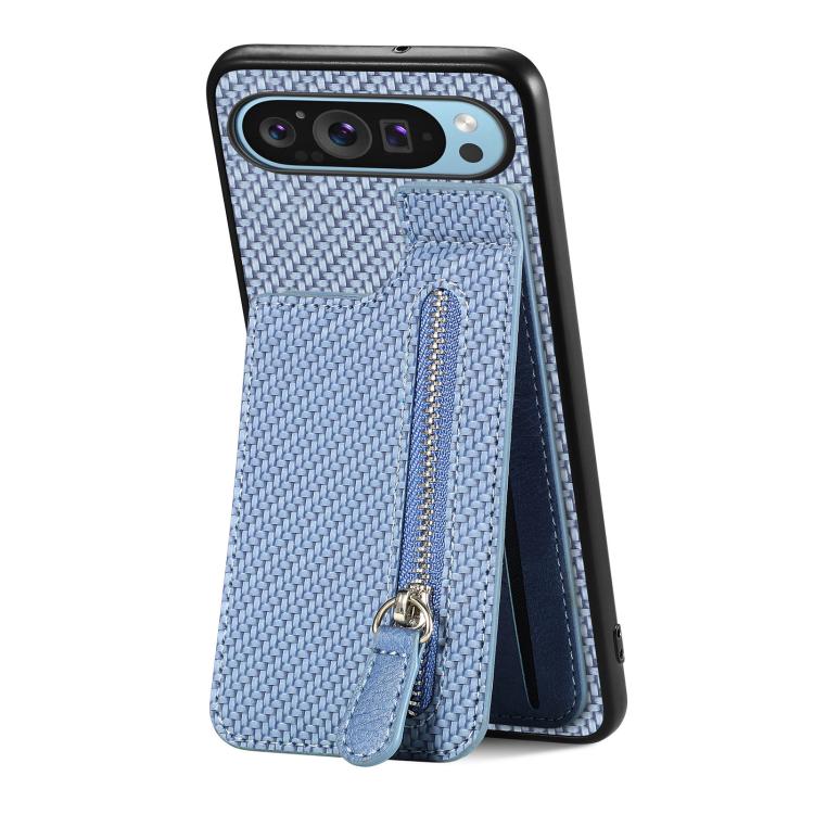 Custodia per telefono con cerniera verticale in fibra di carbonio, For Google Pixel 10 Pro XL, For Google Pixel 10 / 10 Pro, For Google Pixel 9a, For Google Pixel 9 Pro XL