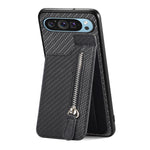 Custodia per telefono con cerniera verticale in fibra di carbonio, For Google Pixel 10 Pro XL, For Google Pixel 10 / 10 Pro, For Google Pixel 9a, For Google Pixel 9 Pro XL