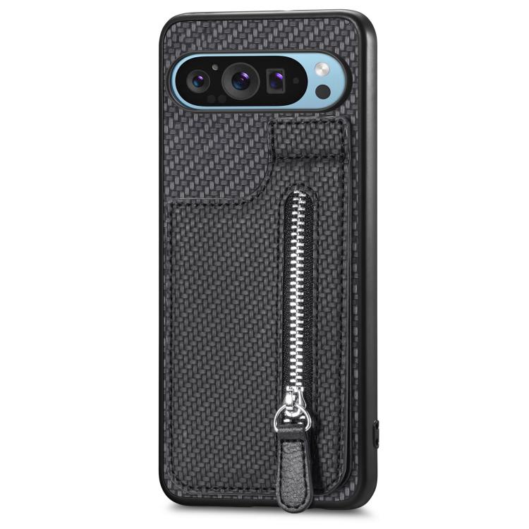 Custodia per telefono con cerniera verticale in fibra di carbonio, For Google Pixel 10 Pro XL, For Google Pixel 10 / 10 Pro, For Google Pixel 9a, For Google Pixel 9 Pro XL