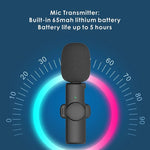 Microfono lavalier wireless USB-C per smartphone e PC