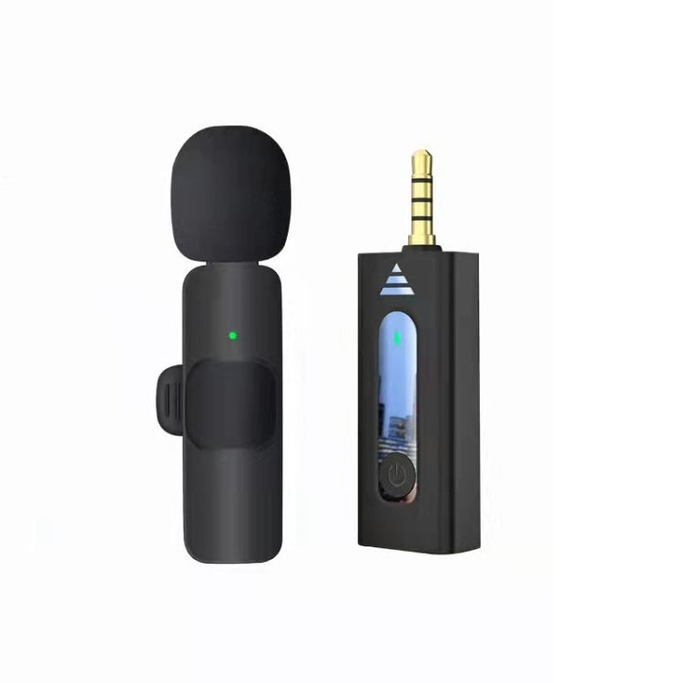 Microfono wireless Lavalier con ricevitore 3,5 mm