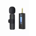 Microfono wireless Lavalier con ricevitore 3,5 mm