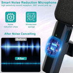 Microfono wireless Lavalier con ricevitore 3,5 mm