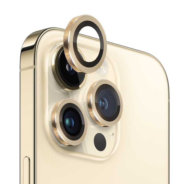 NORTHJO Obiettivo della fotocamera Vetro temperato CD Vein Metal Ring Film, For iPhone 14 Pro / 14 Pro Max