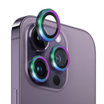 NORTHJO Obiettivo della fotocamera Vetro temperato CD Vein Metal Ring Film, For iPhone 14 Pro / 14 Pro Max