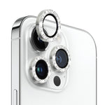 Pellicola per fotocamera NORTHJO in vetro temperato con anello in metallo glitterato, For iPhone 14 Pro / 14 Pro Max