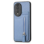 Custodia per telefono con cerniera verticale in fibra di carbonio, For Honor 80 SE, For Honor 80, For Honor 80 Pro