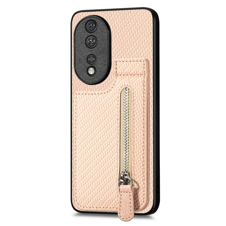 Custodia per telefono con cerniera verticale in fibra di carbonio, For Honor 80 SE, For Honor 80, For Honor 80 Pro