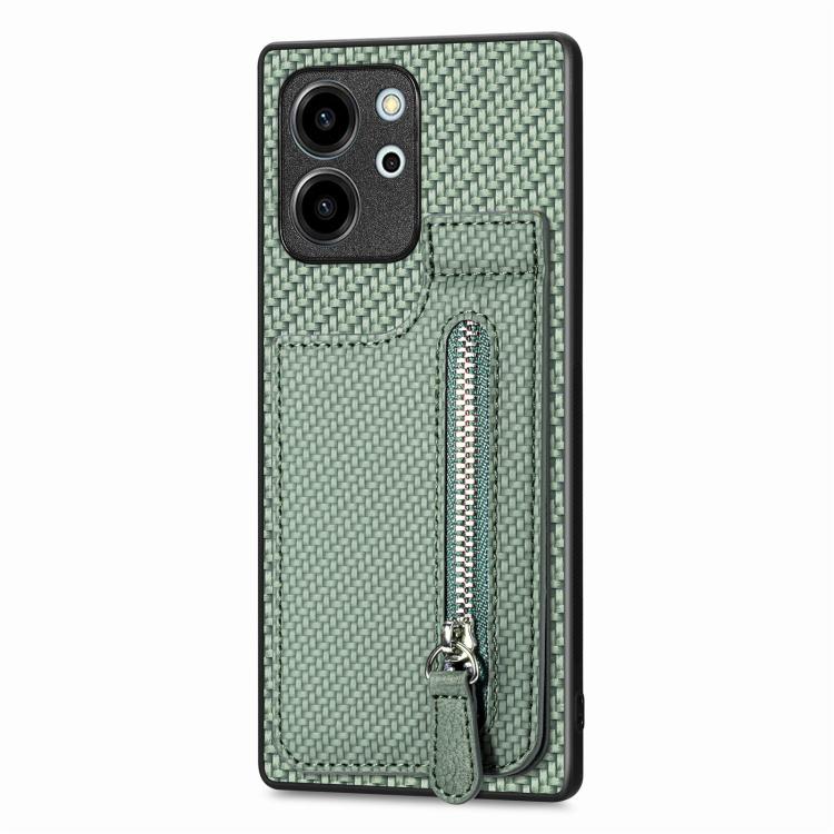 Custodia per telefono con cerniera verticale in fibra di carbonio, For Honor 80 SE, For Honor 80, For Honor 80 Pro