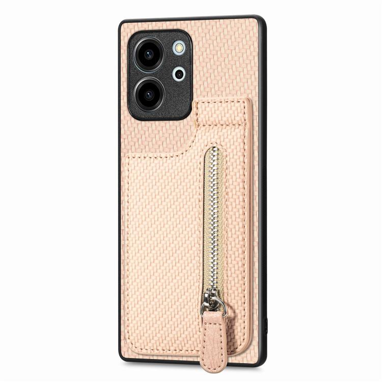Custodia per telefono con cerniera verticale in fibra di carbonio, For Honor 80 SE, For Honor 80, For Honor 80 Pro
