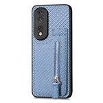 Custodia per telefono con cerniera verticale in fibra di carbonio, For Honor 80 SE, For Honor 80, For Honor 80 Pro