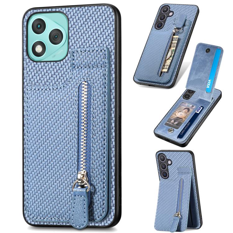 Custodia per telefono con cerniera verticale in fibra di carbonio, For Honor Win Turbo 5G, For Honor 400 Pro Global, For Honor 400 Lite Global, For Honor 400 Global