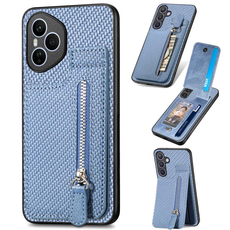 Custodia per telefono con cerniera verticale in fibra di carbonio, For Honor Win Turbo 5G, For Honor 400 Pro Global, For Honor 400 Lite Global, For Honor 400 Global