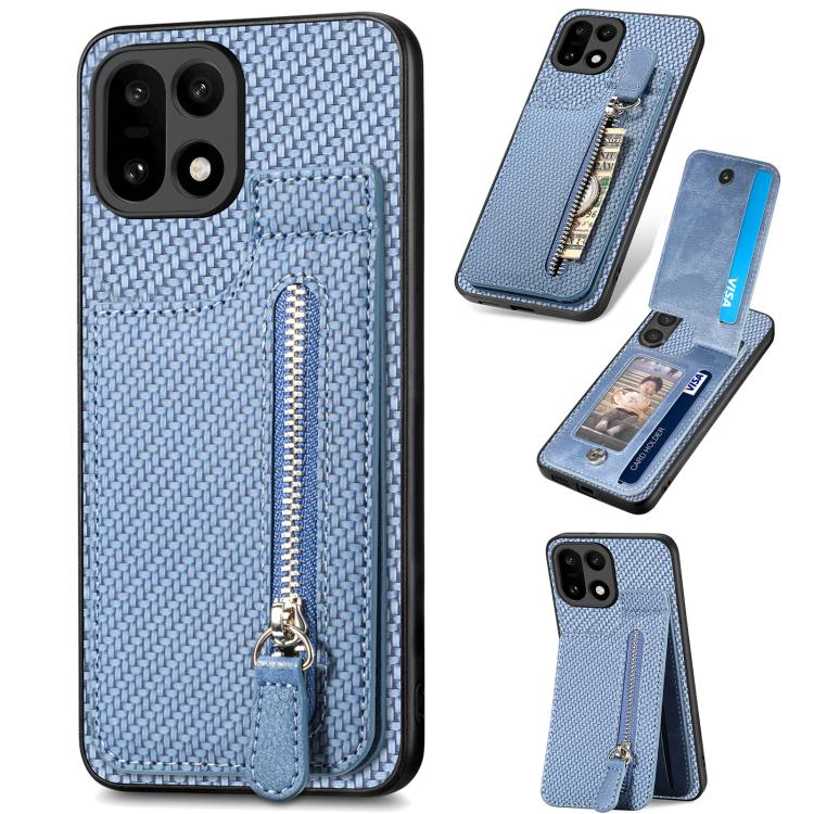 Custodia per telefono con cerniera verticale in fibra di carbonio, For OnePlus Ace 6 / 6T / 15R, For OnePlus 15, For Oneplus Nord CE 3 Lite, For OnePlus Nord CE 2 Lite